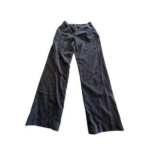 Saks Fifth Avenue Classic Gray Wool Side-Zip Trousers Pants Women's Size 8 EUC‎